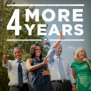 Obama, tweet, 4 more years, four more years, 