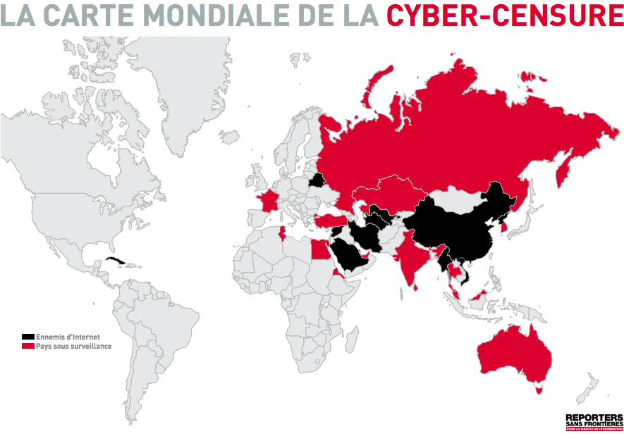 Cyber-censure : La France dans le collimateur de RSF