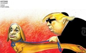 Le dessin polémique du New York Times representant Donald Trump et Benyamin Netanyahou