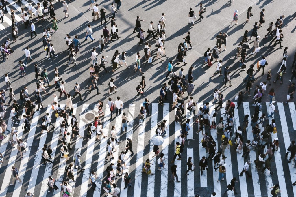 Shibuya Crossing Intersection, Japon