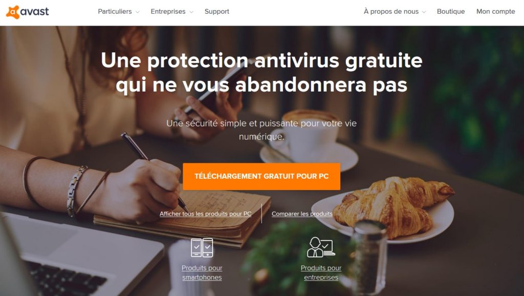 Avast antivirus informations personnelles