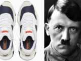 Photomontage avec les « Storm Adrenaline » de Puma à gauche et Hitler à droite.