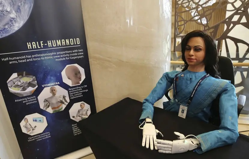 Un robot humanoïde dans l’espace avant la première mission habitée de l’Inde